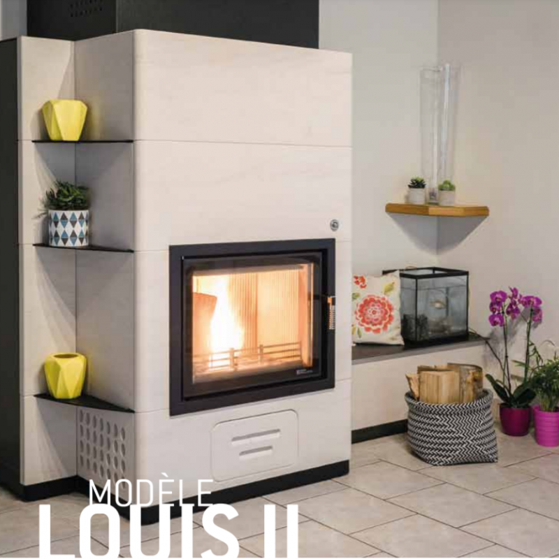 Foyer combiné bois/pellet LOUIS 2 AIR - IWONA PELLETS