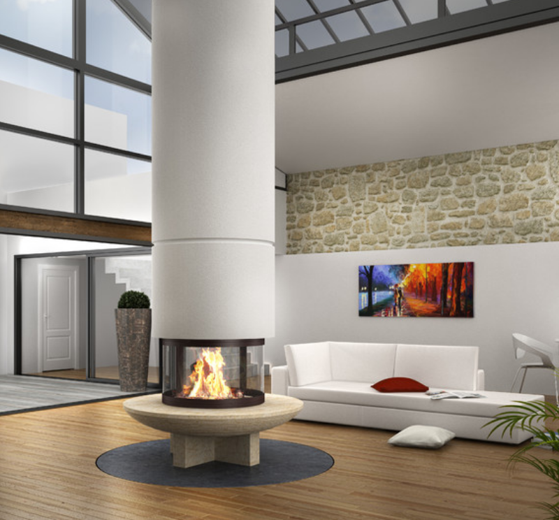 Foyer à bois CLASSIC SUSPENDUS - TOTEM