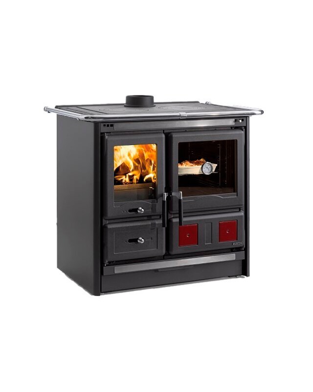 Cuisinière à bois ROSA L.16 STEEL - Nordica