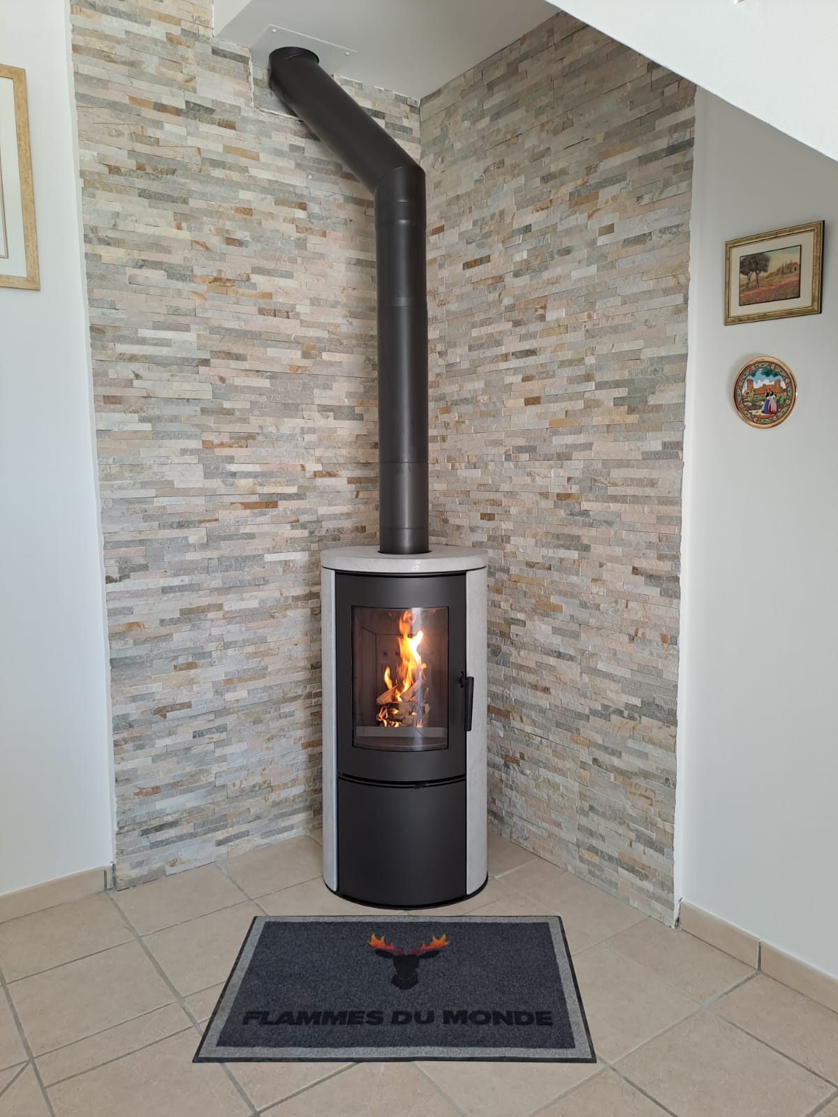 Poêle à bois Toak Béton - NovaGroupe