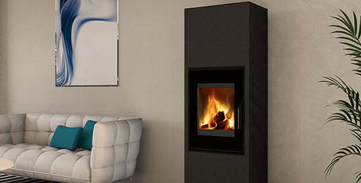 Alliance Feu Design - Poêle à bois-cheminée FANTASY - ROMOTOP